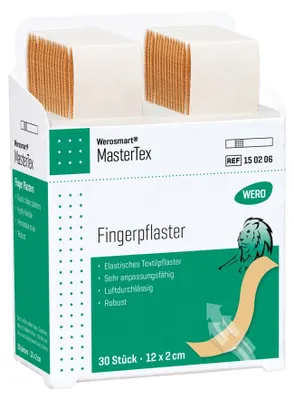 Produktbild von MasterTex Fingerpflaster, 12 x 2 cm, 30 Stk