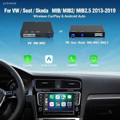 Productafbeelding van Carplay Android Auto Module - Draadloos - Bluetooth 5.0 - Wifi - Voor Skoda Seat VW