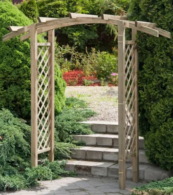 Produktbild von Pergola "Blauregen" gebogen - Abmessung: 220 x 80 x 215 cm (L x B x H)