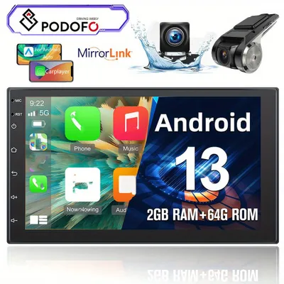 Productafbeelding van Autoradio - 2DIN Autoradio - Multimedia Speler - Navigatiesysteem - Touchscreen Radio - 7 Inch IPS Scherm