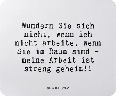 Produktbild von Mr. & Mrs. Panda Mouse Pad Wundern Sie sich nicht,... - Aquarellblau - Geschenk, Boss, laptop mousepad, Spruch, Mauspad, Chef, Mitarbeiter, Sprüche, pc, Arbeitskollegen