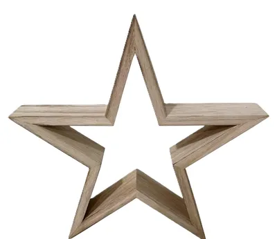 Produktbild von TrendLine Deko-Stern Holz 29 x 29 x 5 cm