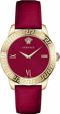 Produktbild von Versace Damen Uhr Armbanduhr Leder Greca VEVC00921