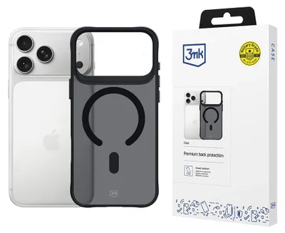 Produktbild von 3MK Smoke MagCase, Cover, Apple, iPhone 17 Pro Max, 17,5 cm (6.9"), Grau, Transparent