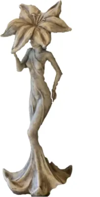 Immagine prodotto di Bellissimo giglio in gesso, resistente al gelo e alle intemperie 19-50001