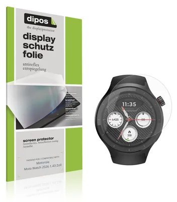 Immagine prodotto di 6x Pellicola Protettiva per Motorola Moto Watch 2026 1.43 Zoll Protezione Schermo Antiriflesso dipos