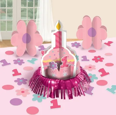 Produktbild von 1. Geburtstag Mädchen Tischaufsteller
