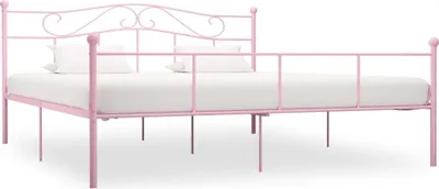 Produktbild von Bettgestell Rosa Metall 200×200 cm