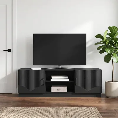 Immagine prodotto di vidaXL Mobile TV Nero 150 x 31 x 47 cm in materiale derivato dal legno