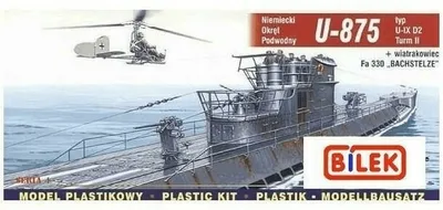 Zdjęcie produktu dla Model niemieckiego okrętu podwodnego U-875 w skali 1:400