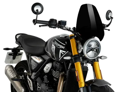 Immagine prodotto di Cupolino PUIG naked sport nero 340x315mm per Triumph
