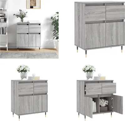 Produktbild von vidaXL Sideboard Grau Sonoma 60x35x70 cm Holzwerkstoff - Sideboard - Sideboards - Kommode - Buffet