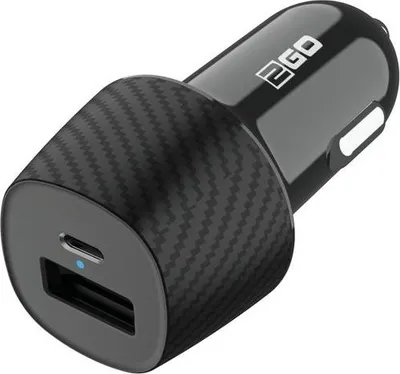 Image de 2GO KFZ-Ladegerät 20W   1xUSB-C  1xUSB-A   schwarz