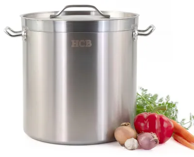 Produktbild von HCB Kochtopf - alle Wärmequellen - 21 Liter - Edelstahl - 8676