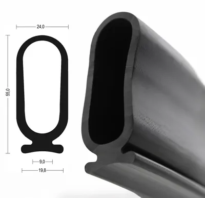 Produktbild von RTP3 EPDM Rollladenprofil, Fingerschutzprofil, Sicherheitsprofile, Fingerschutz