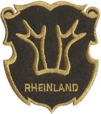 Produktbild von Aufnäher - Brandzeichen Rheinland - 04641 - Gr. ca. 6,5 x 7 cm - Patches Stick Applikation