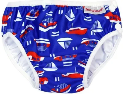 Produktbild von Imse Vimse Schwimmwindel, Badewindel, Aquawindel, Babybadehose Blue Sailor S (small) 5-8 kg