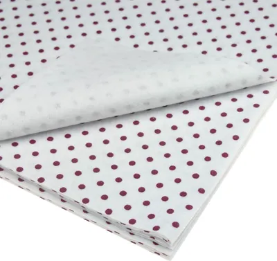 Produktbild von Bastelfilz mit Tupfen 30x40cm Dekofilz Filzplatten Filzstoff 1mm, weiß