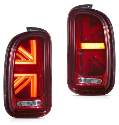 Immagine prodotto di Fari posteriori, indicatori di direzione LED sequenziali, aggiornamento Plug-and-Play, rosso