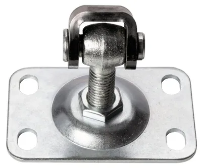 Produktbild von LogistSystem Torangel Regulierbar Verzinkt M12 - Platte 54x85mm 1 Stück - 61.086