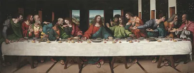 Produktbild von Legendarte - Kunstdruck auf Leinwand - Das Abendmahl - Giovanni Antonio Boltraffio (Giampietrino) - Wanddeko, Canvas