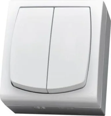 Produktbild von Ospel ŁNH-2N/00, Weiß, IP44, 250 V, 16 A, 65 mm, 46 mm
