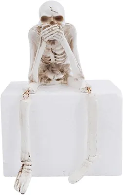Image de Petites figurines de squelettes pour Halloween, personnages de squelettes parlants, décorations de squelettes, décorations de crânes réalistes pour la maison, les maisons hantées et les fêtes d'Halloween