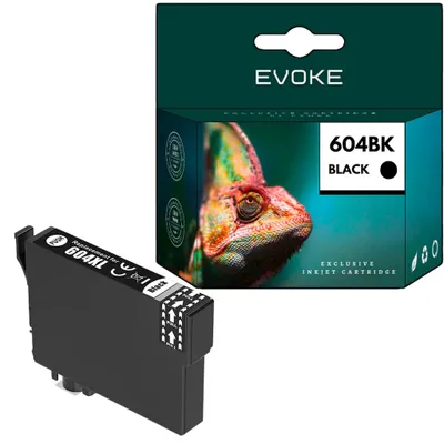 Immagine prodotto di Inchiostri compatibili per stampanti Epson 604XL 604 XL C13T10H14010, colore nero, capacità 11 ml, resa di 670 pagine, compatibili con i modelli Expression Home XP-2200, 2205, 3200, 3205, 4200, 4205 e WorkForce WF-2910DWF, 2930DWF, 2935DWF, 2950DWF