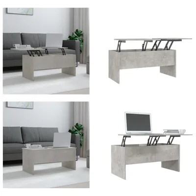Obrázek produktu pro vidaXL Konferenční stolek beton šedý 102x50,5x46,5 cm materiál na bázi dřeva - Konferenční stolek - Konferenční stolky - Odkládací stolek - Rozkládací stolek