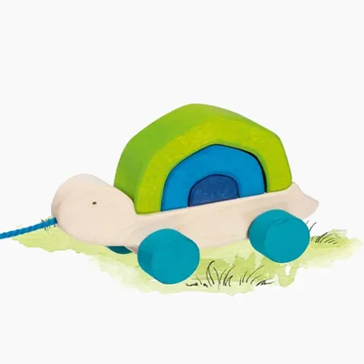 Immagine prodotto di Giocattolo da tirare - Tartaruga Tortuga