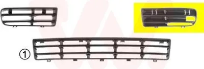 Produktbild von VAN WEZEL Lüftungsgitter Grill Stoßfänger für VW Golf IV Schrägheck (1J1)