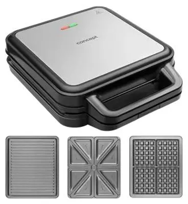 Zdjęcie produktu dla Concept SV3080, Stal nierdzewna, Czarny, Plastik, Stal nierdzewna, 0,67 m, 268 x 228 mm, 1200 W, 220 - 240 V