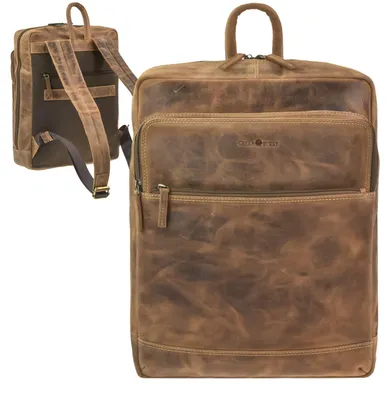 Produktbild von Greenburry Rucksack Business Leder Notebook Vintage 36x43 cm braun