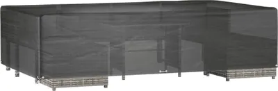 Produktbild von vidaXL Obal na záhradný nábytok 12 očiek 315x180x75 cm obdĺžnikový