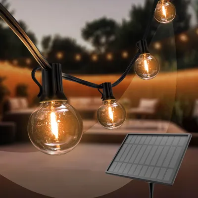 Produktbild von Ledvion LED Lichterkette Außen 27M IP54 15W 2200K Warm Weiß Outdoor solar