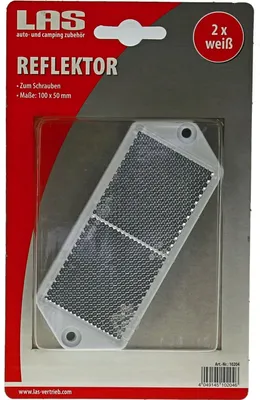 Produktbild von LAS Reflektor rechteckig weiß 2 Stück