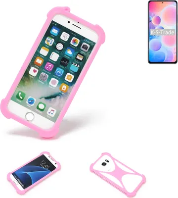 Produktbild von K-S-Trade Handy Hülle kompatibel mit UMIDIGI A9 Max Schutz Hülle Bumper Silikon Schutz Hülle Cover Case Silikoncase Silikonbumper TPU Softcase