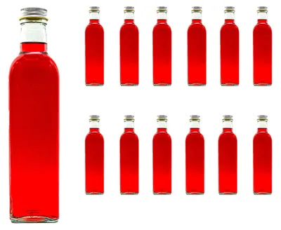 Obrázok produktu pre Solidchoice – Súprava 12 sklenených fliaš, objem 500 ml