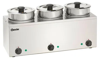 Produktbild von Bartscher Bain Marie Hotpot, 3x Topf, 3,5 L