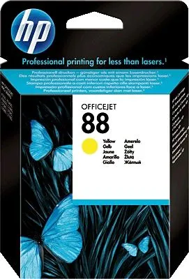 Produktbild von HP 88, Standardertrag, Gelb, Tinte auf Pigmentbasis, 1 Stück(e), 860 Seiten