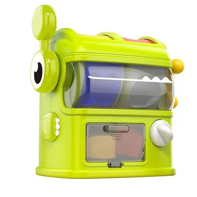 Produktbild von Monster-Formensortierspielzeug, interaktives Lernspielzeug, mit 6 Bunte geometrische Blöcke, Montessori Farbzuordnung, Geschenk für Kinder 1–3 Jahre