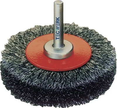 Image de Brosse ronde 40 mm, épaisseur du fil 0,2 mm, acier 15 mm, 18 000 tr/min