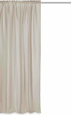 Image de Spod Igły i Nitki Rideau fini Viva 140x270 taupe sur ruban pour salon
