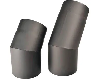 Obrázek produktu pro Kouřové koleno 125/45 ° tl. 1,5 mm černé