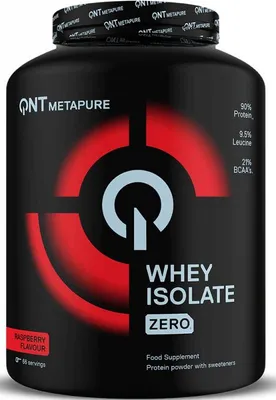 Produktbild von QNT Metapure Zero Carb Whey Isolate (2000g) Raspberry - Eiweiße - Molkenprotein-Isolat