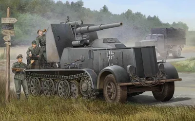 Produktbild von Trumpeter 8.8mm Flak 18 Selbstfahrlafette 1:35, 1585