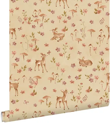 Productafbeelding van ESTAhome behang hertjes groen 50 x 900 cm