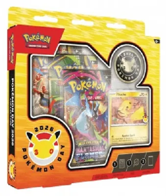 Obrázok produktu pre Sada zbierateľských kariet Pokémon, kolekcia "Day 2026", produkty s motívom Mega Evolúcie, originálne, ne balenie
