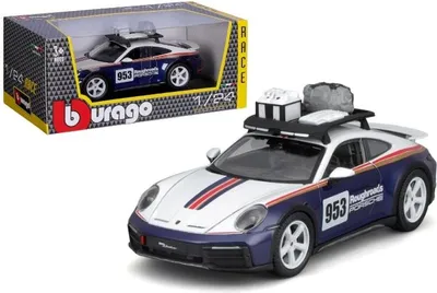 Zdjęcie produktu dla Bburago Porsche 911 Dakar - Model Samochodu 1:24, Metalowy