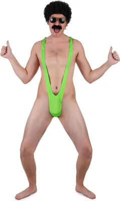 Produktbild von Grüner neon Mankini für Herren